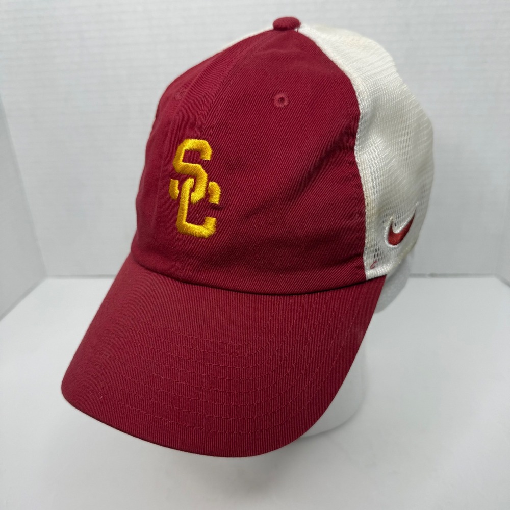 USC Trojans Nike Trucker Hat Mens OSFA Maroon Heritage86 Adjustable Mesh Cap